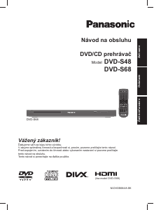 Návod Panasonic DVD-S48EP DVD prehrávač