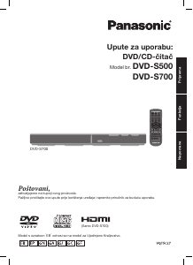 Priručnik Panasonic DVD-S500 DVD reproduktor