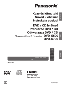Használati útmutató Panasonic DVD-S500 DVD-lejátszó