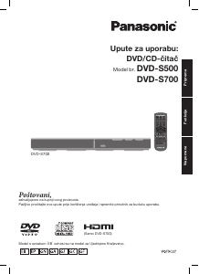 Priručnik Panasonic DVD-S500EG DVD reproduktor