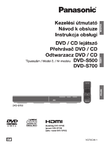 Manuál Panasonic DVD-S500EP Přehrávač DVD