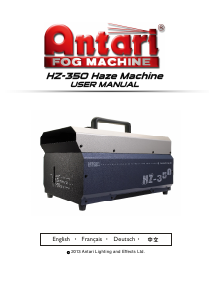 Manual Antari HZ-350 Fog Machine