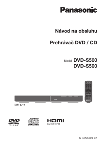 Návod Panasonic DVD-S500EP DVD prehrávač