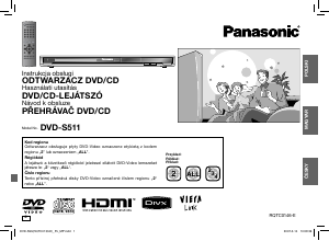 Használati útmutató Panasonic DVD-S511 DVD-lejátszó