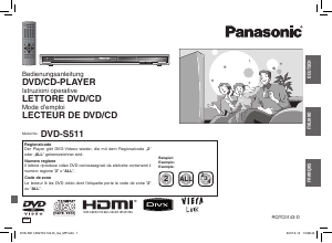 Mode d’emploi Panasonic DVD-S511 Lecteur DVD
