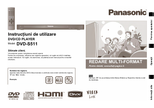Manual Panasonic DVD-S511 DVD player