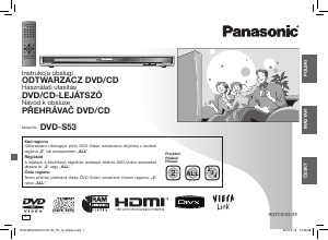 Manuál Panasonic DVD-S53 Přehrávač DVD