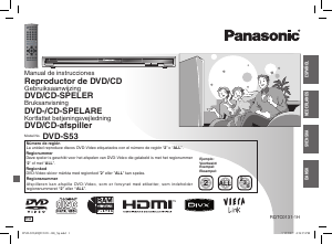 Manual de uso Panasonic DVD-S53 Reproductor DVD