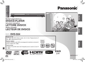 Manuale Panasonic DVD-S54 Lettore DVD