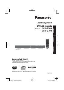 Kasutusjuhend Panasonic DVD-S700 DVD-mängija