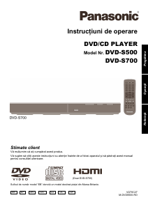 Manual Panasonic DVD-S700EP DVD player