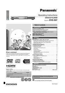 Manual Panasonic DVD-S97 DVD Player