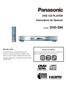Manual Panasonic DVD-S99 DVD player