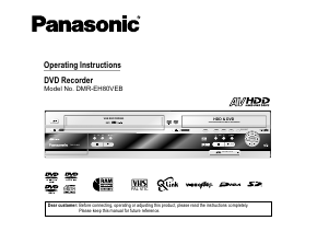 Handleiding Panasonic DMR-EH80V DVD-Video combinatie