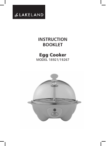 Manual Lakeland 18921 Egg Cooker