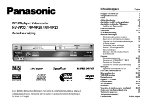 Handleiding Panasonic NV-VP23 DVD-Video combinatie