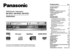 Käyttöohje Panasonic NV-VP23 DVD-videosoitin