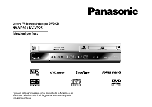 Manuale Panasonic NV-VP25 Combinazione DVD-Video