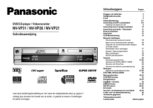 Handleiding Panasonic NV-VP26EC DVD-Video combinatie