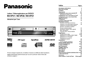 Manuale Panasonic NV-VP26EC Combinazione DVD-Video