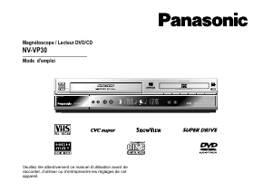 Mode d’emploi Panasonic NV-VP30 Combi DVD-vidéo