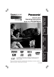 Mode d’emploi Panasonic PV-D4742 Combi DVD-vidéo
