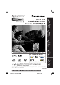Mode d’emploi Panasonic PV-D4743 Combi DVD-vidéo