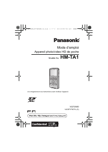 Mode d’emploi Panasonic HM-TA1EG Appareil photo numérique