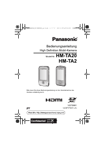 Bedienungsanleitung Panasonic HM-TA20EG Digitalkamera