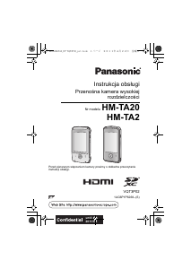 Instrukcja Panasonic HM-TA20EP Aparat cyfrowy