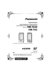 Käyttöohje Panasonic HM-TA2EC Digitaalikamera