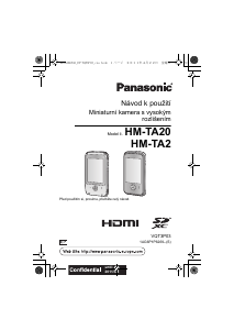 Manuál Panasonic HM-TA2EP Digitální fotoaparát
