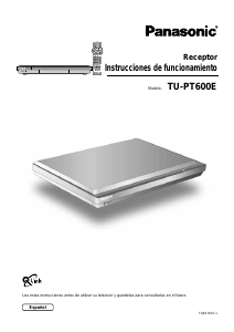 Manual de uso Panasonic TU-PT600 Receptor digital