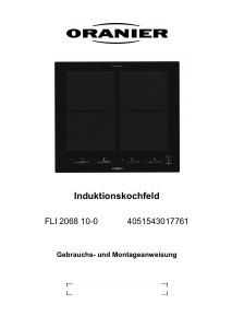 Bedienungsanleitung Oranier FLI 2068 SL Kochfeld