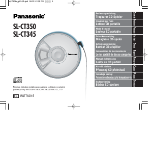 Mode d’emploi Panasonic SL-CT345 Lecteur CD portable