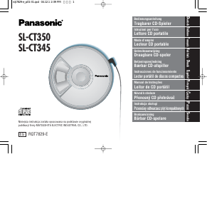 Instrukcja Panasonic SL-CT350 Przenośny odtwarzacz CD