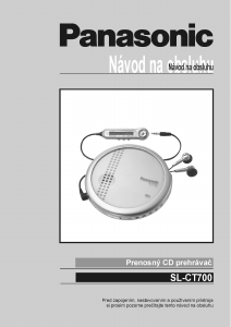 Návod Panasonic SL-CT700P Discman