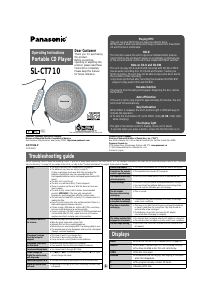 Manual Panasonic SL-CT710 Discman