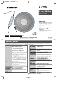 Priručnik Panasonic SL-CT710 Discman