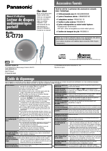 Mode d’emploi Panasonic SL-CT720 Lecteur CD portable