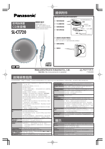 说明书 松下 SL-CT720 携式CD播放器