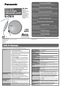 Mode d’emploi Panasonic SL-CT810 Lecteur CD portable