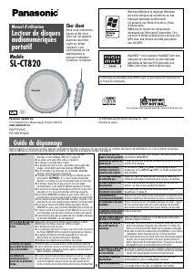Mode d’emploi Panasonic SL-CT820 Lecteur CD portable