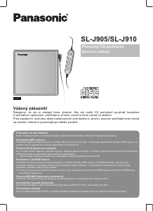 Návod Panasonic SL-J910 Discman