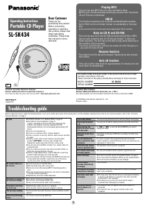 Manual Panasonic SL-SK434 Discman