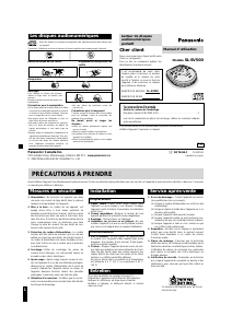 Mode d’emploi Panasonic SL-SV500 Lecteur CD portable