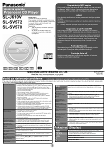 Priručnik Panasonic SL-SV570 Discman