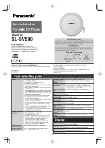 Manual Panasonic SL-SV590 Discman