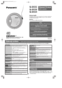 Priručnik Panasonic SL-SX325 Discman