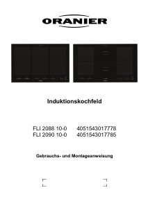 Bedienungsanleitung Oranier FLI 2088 SL Kochfeld